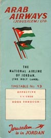 Arab Airways (Jerusalem) 1958