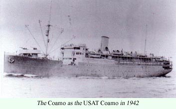 The Coamo as the USAT Coamo in 1942