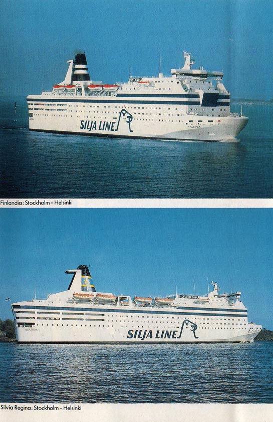 Finnjet-Silja Line - Finnjet - Finlandia - Silvia Regina - Wellamo - Svea