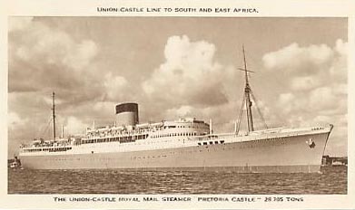 UNION-CASTLE 'Edinburgh Castle' South Africa Cruise Advert Small 1948 Print AD 