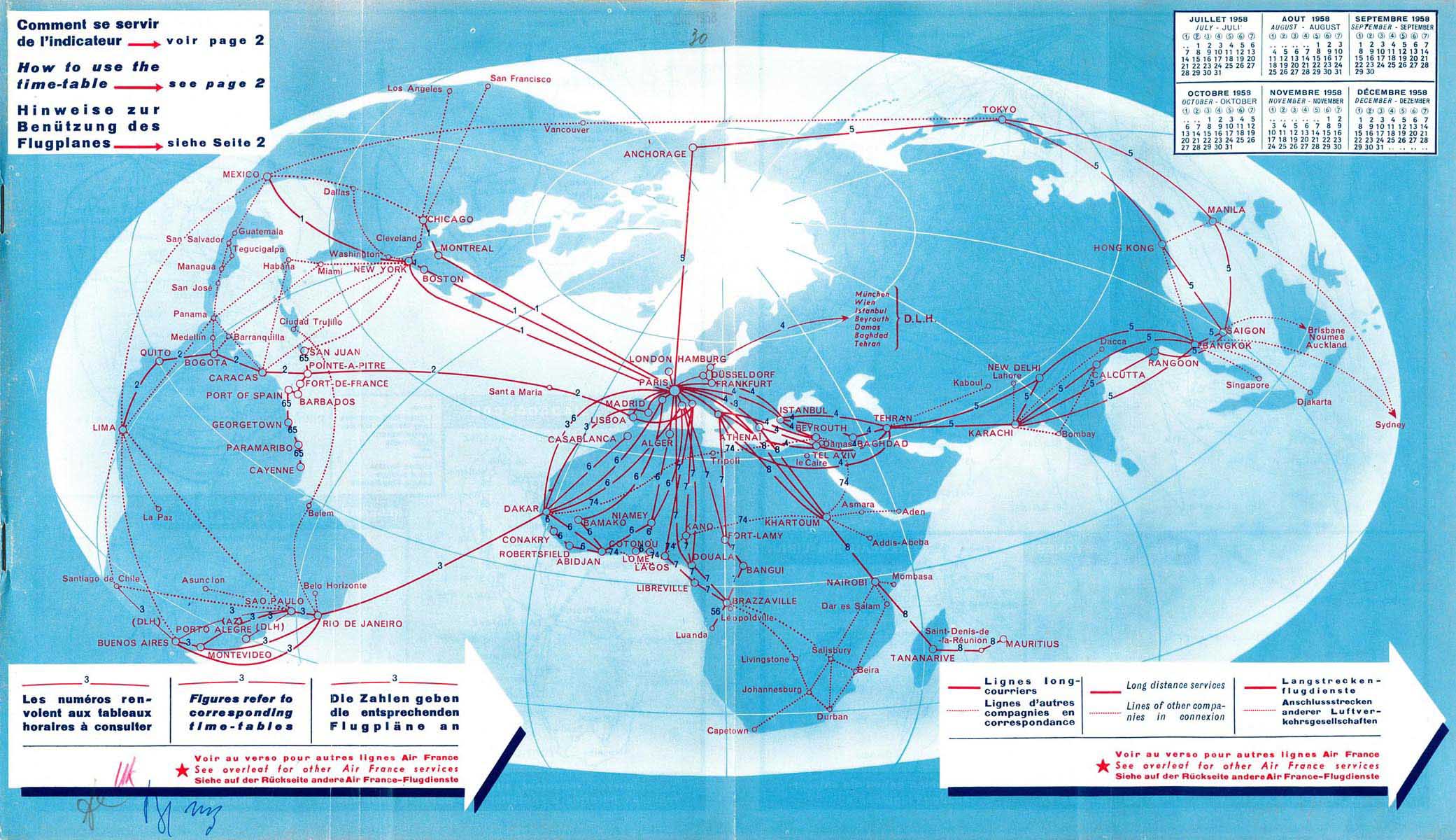 air france route map