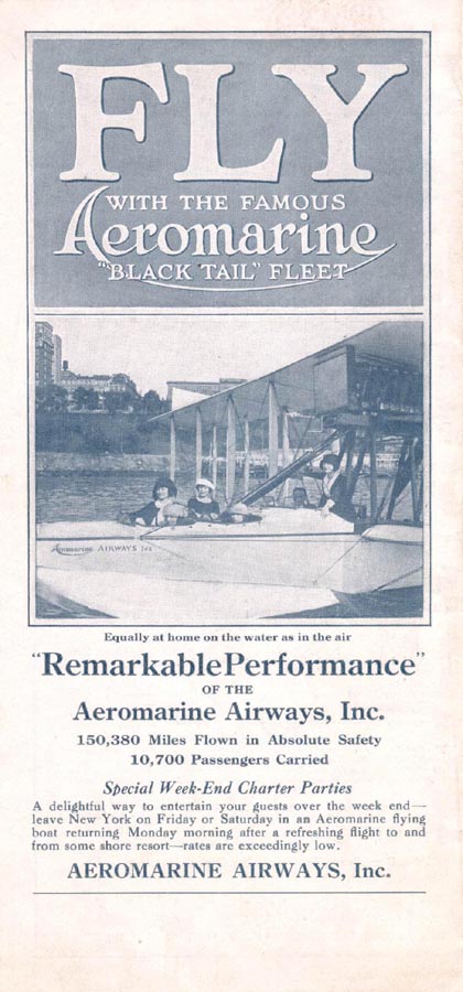 Aeromarine brochure, 1922
