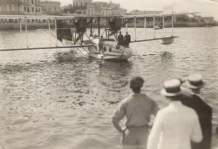 Aeromarine Model 75 'Santa Maria' at anchor in Havana, 1922