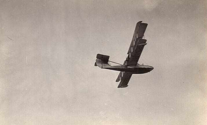 Aeromarine postcard of a Model 85 in flight