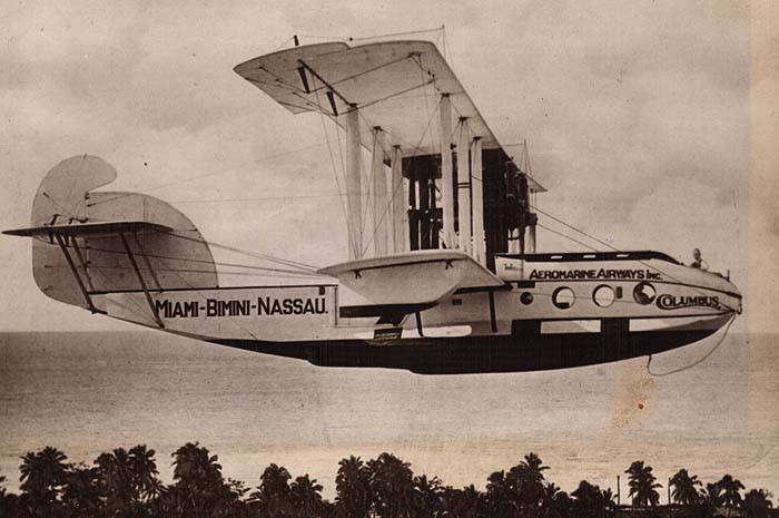 Aeromarine Model 75 'Columbus' over Bimini, Bahamas