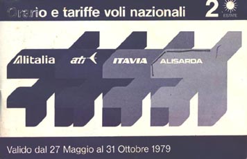 ATI 1970 Rara Publicidad ' Vintage Ati Alitalia Líneas Nacionales Aerobus Ati 